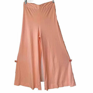 Rare Vintage 70s BDOE ILGWU Belly Bottom Wide Leg Flare Pants Women S Side Zip